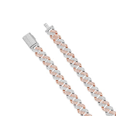 Shine Cuban Necklace – Iced Out with Moissanite Stones 10MM 14MM