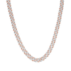 Shine Cuban Necklace – Iced Out with Moissanite Stones 10MM 14MM