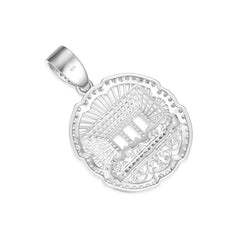 The Last Supper Medallion Pendant Enamel & Moissanite