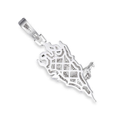 Unique Flame Heart Pendant VVS Moissanite Brilliance