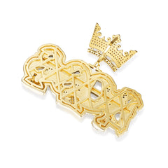 VVS Moissanite Boss Pendant Crown and Success Theme