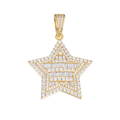 VVS Moissanite Star Necklace Pendant