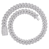 VVS Colorless Moissanite Cuban Link Chain 14K Gold (ALL SIZES)
