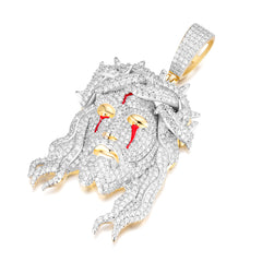 Iced Out Moissanite Jesus Pendant – S925 Silver Hip Hop Jewelry