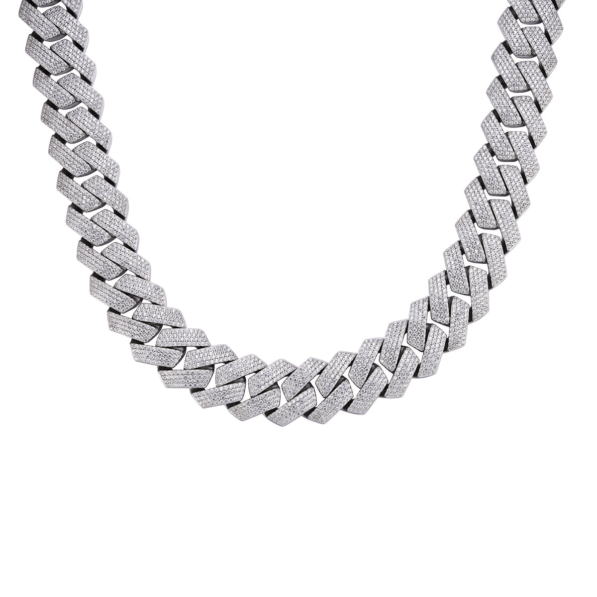 30MM VVS Moissanite Iced-Out Cuban Link Necklace