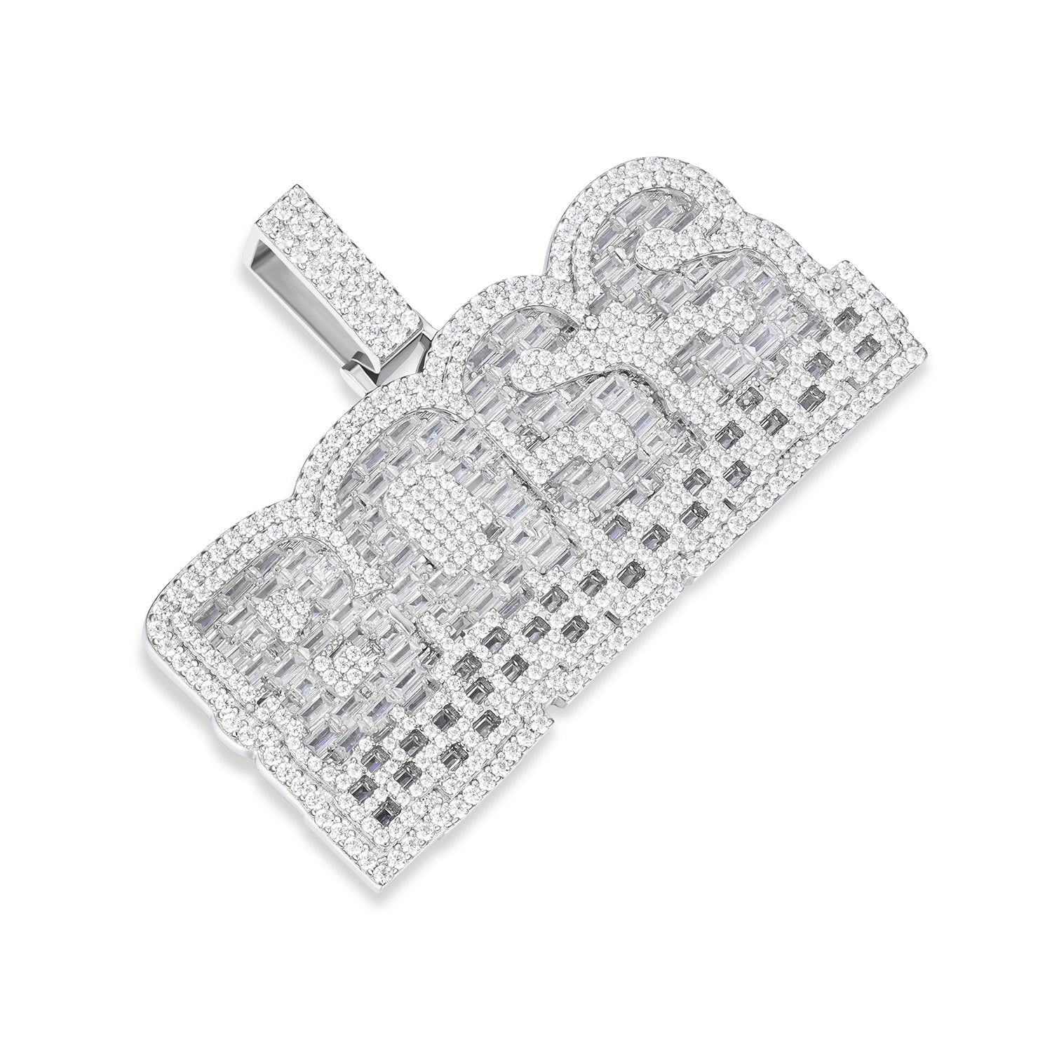 Iced-Out BOSS Pendant with VVS Moissanite Stones