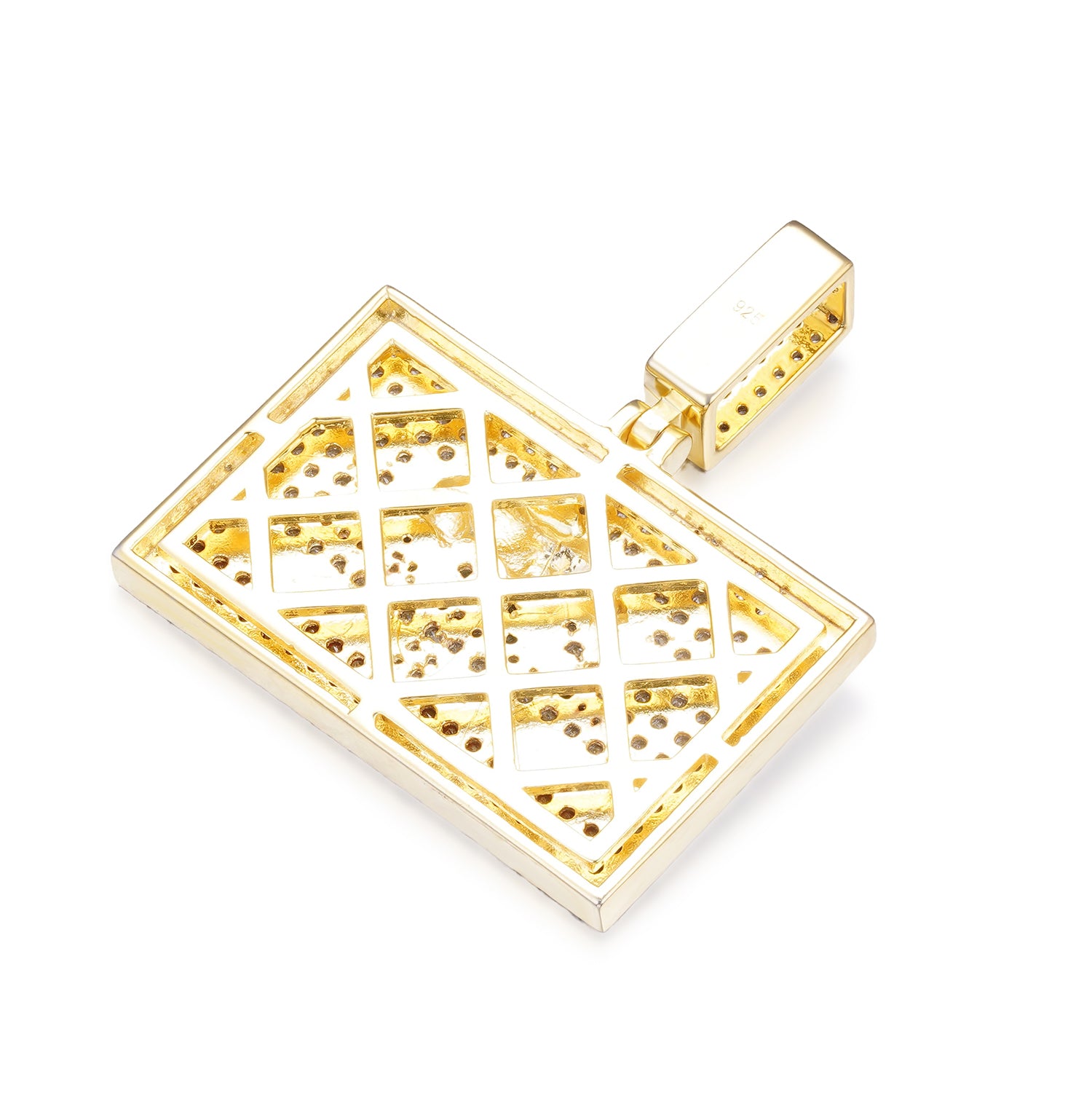ICY California State Flag Pendant 5A+ Hip Hop Jewelry