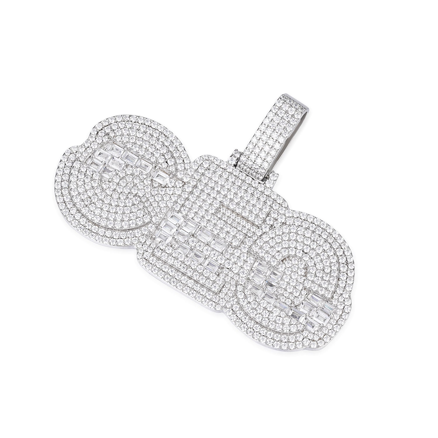 CEO Moissanite Pendant with VVS Clarity Stones