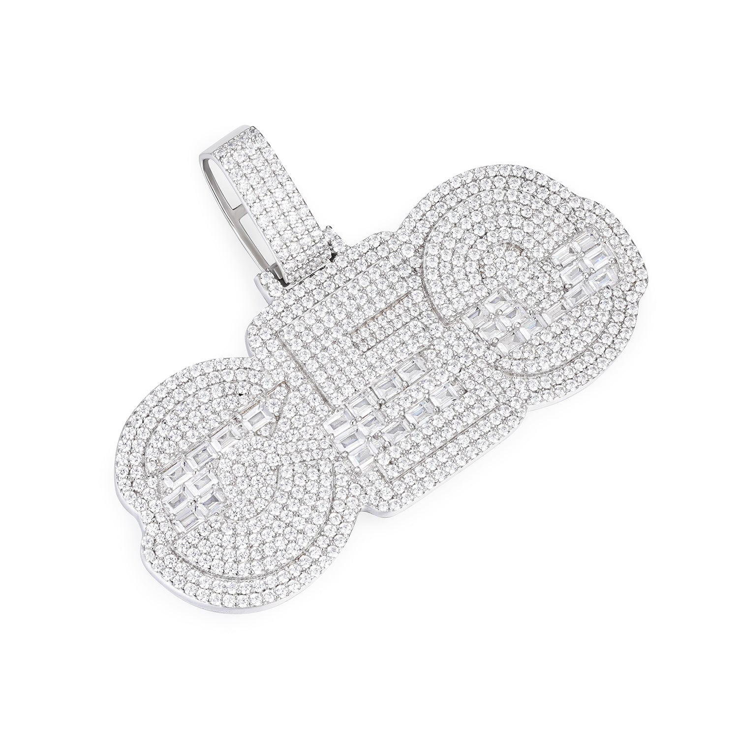 CEO Moissanite Pendant with VVS Clarity Stones