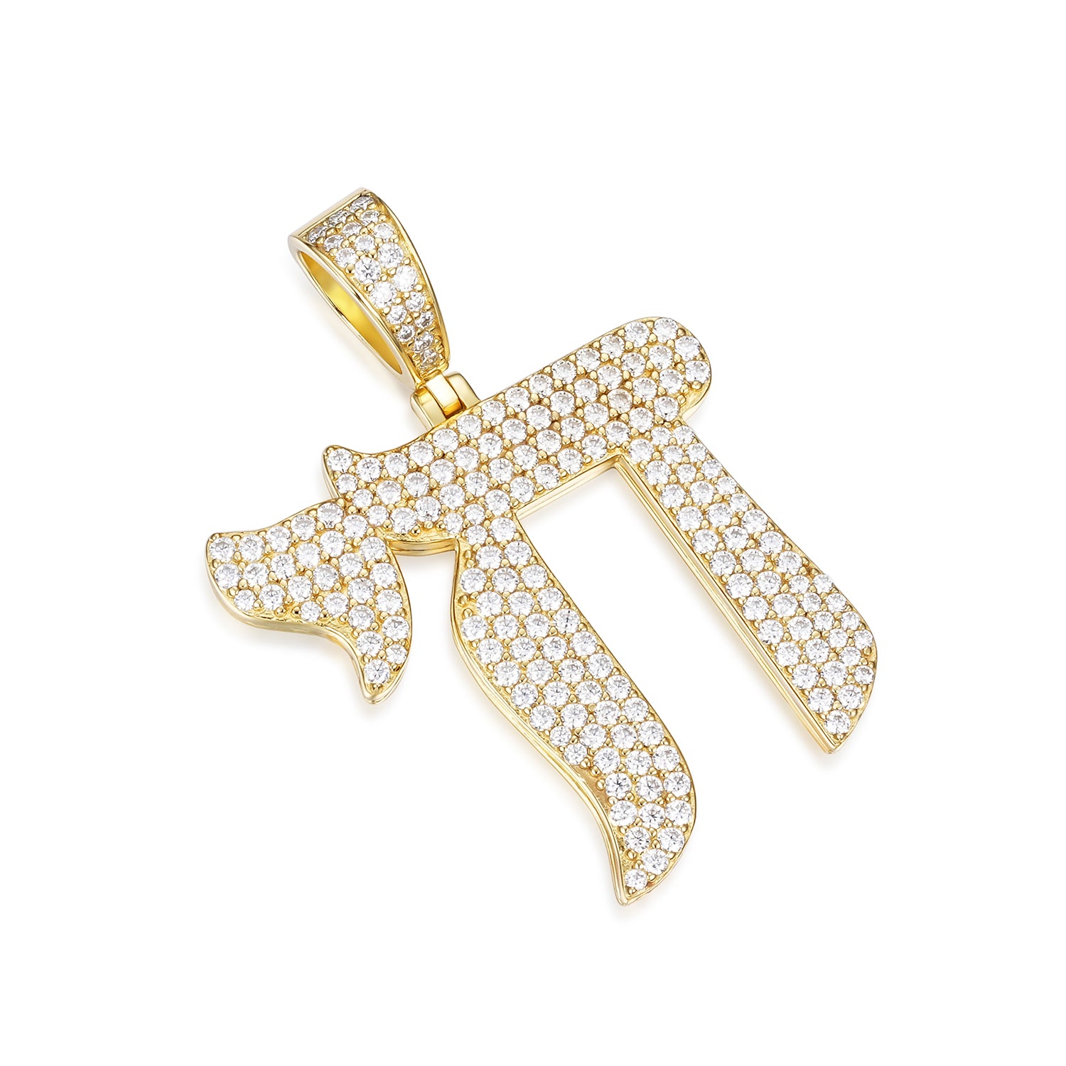 Chai Symbol  VVS Moissanite Pendant