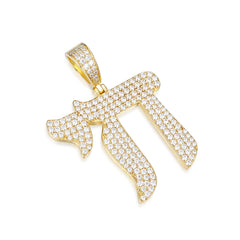 Chai Symbol  VVS Moissanite Pendant