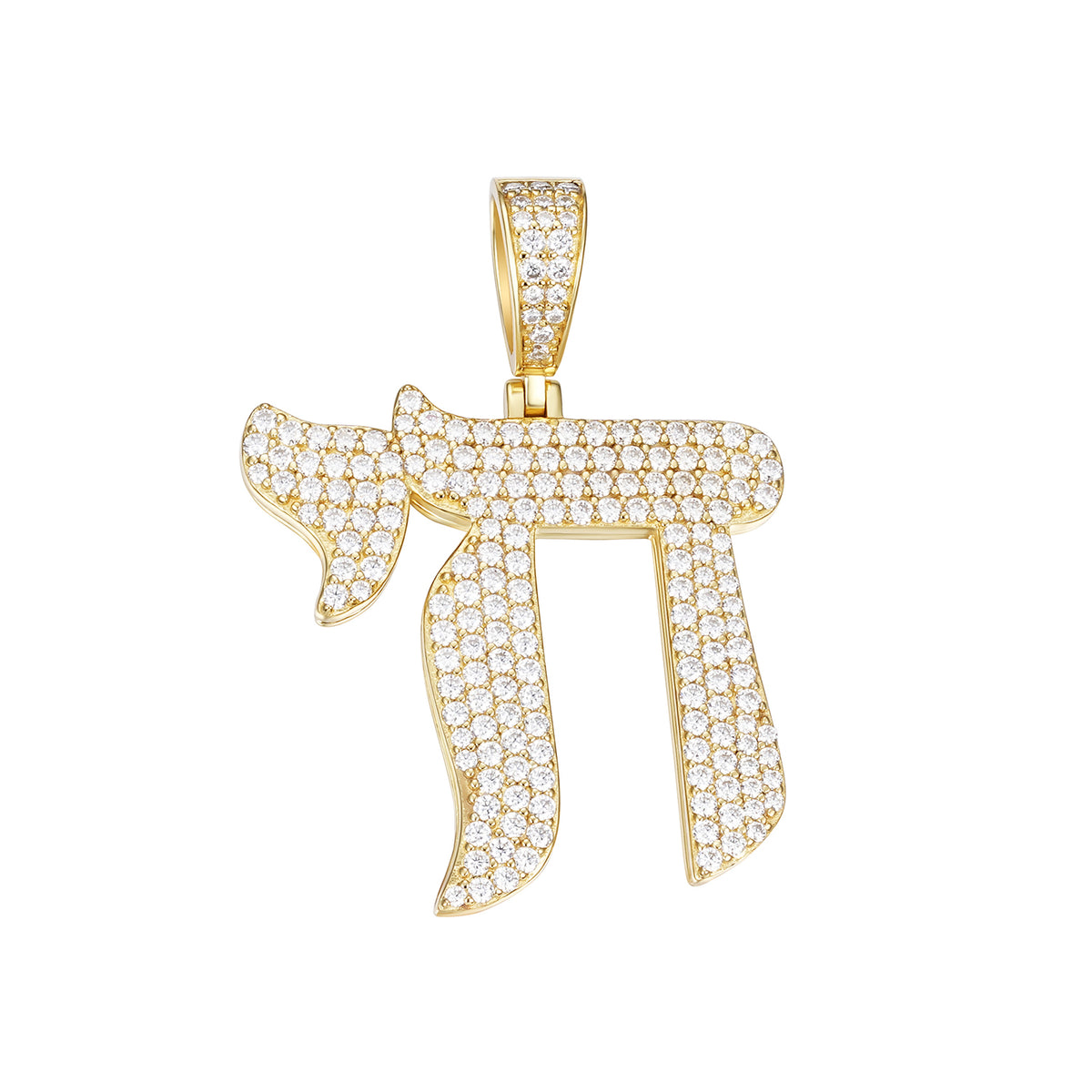 Chai Symbol  VVS Moissanite Pendant