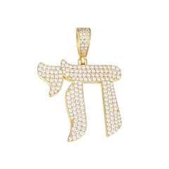 Chai Symbol  VVS Moissanite Pendant