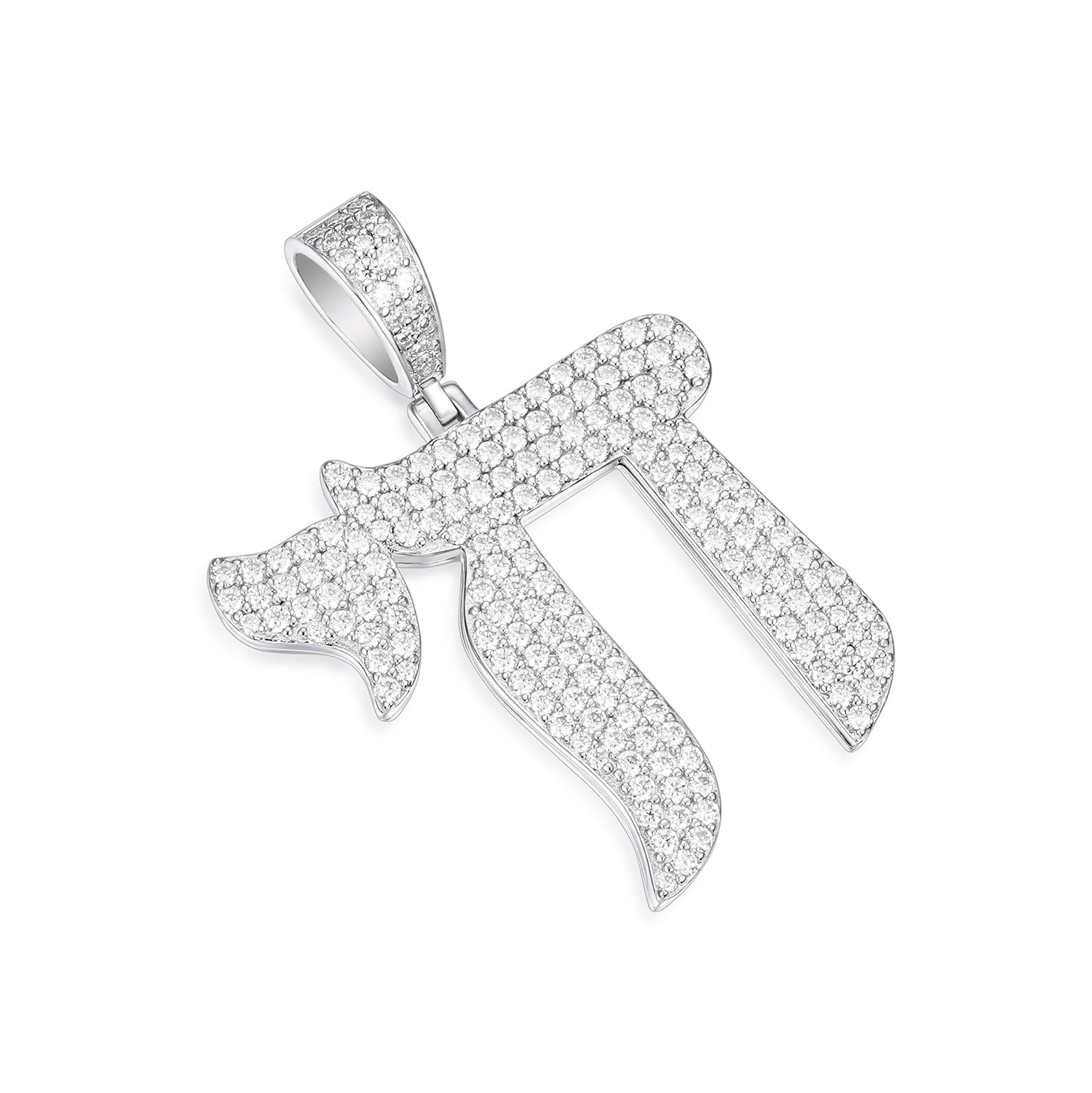 Chai Symbol  VVS Moissanite Pendant