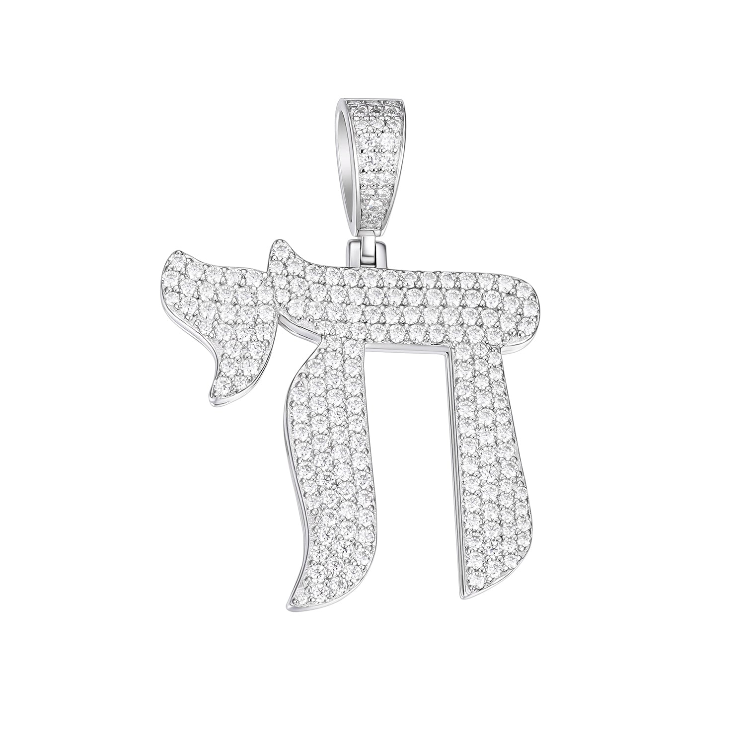 Chai Symbol  VVS Moissanite Pendant