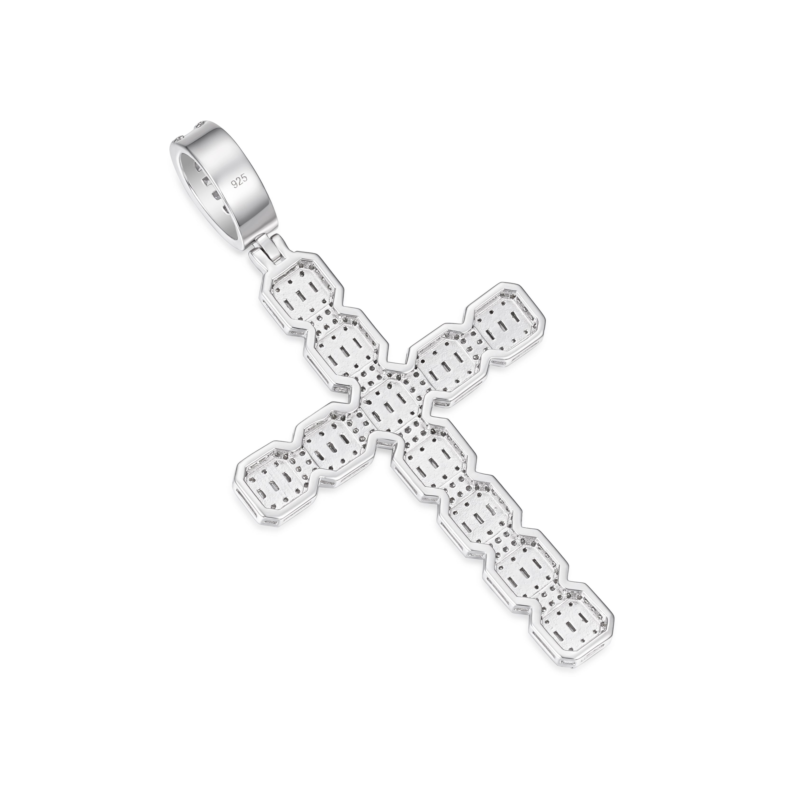 Classic Cross Pendant with Moissanite