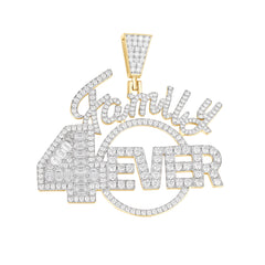 Custom Family Forever Pendant with VVS Moissanite
