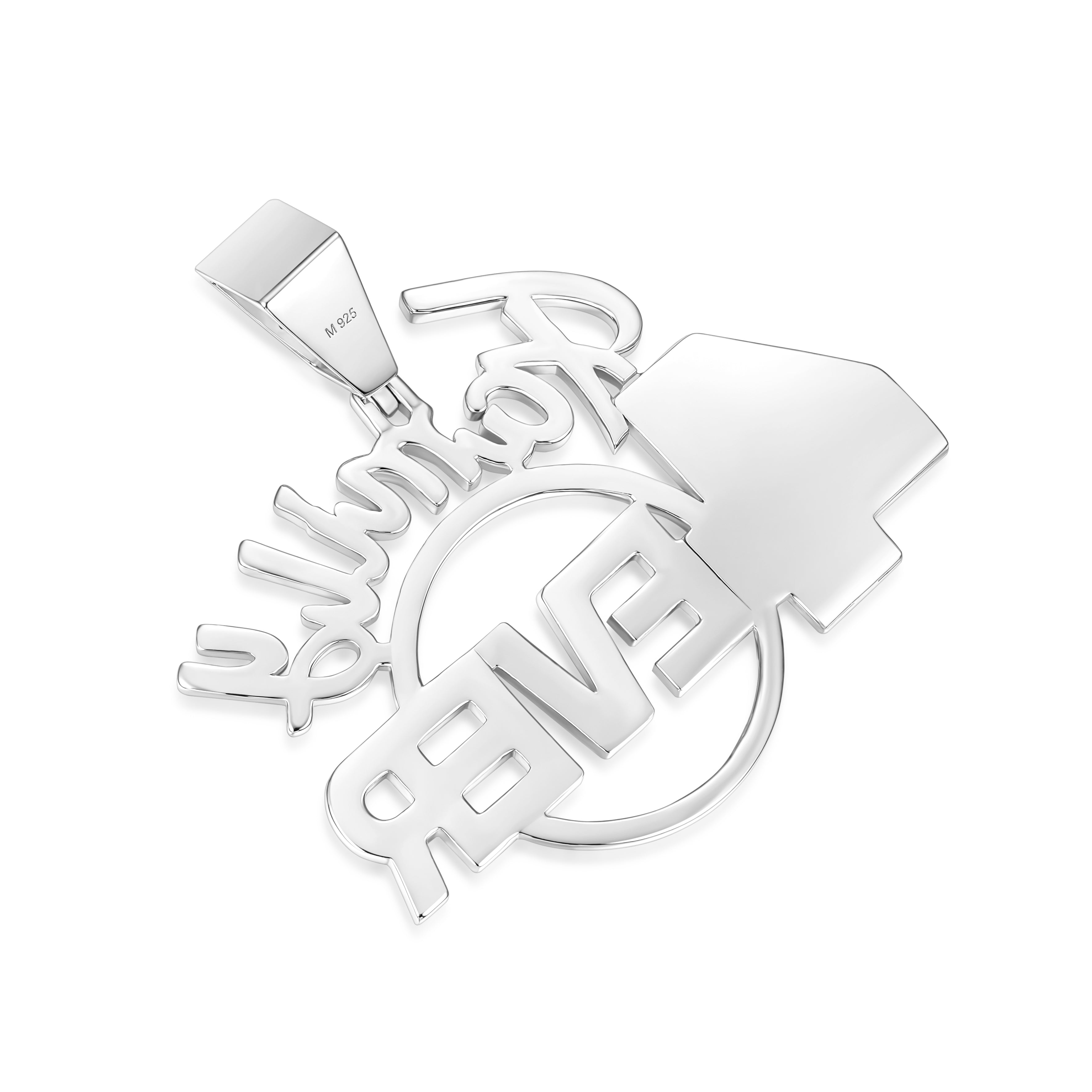 Custom Family Forever Pendant with VVS Moissanite