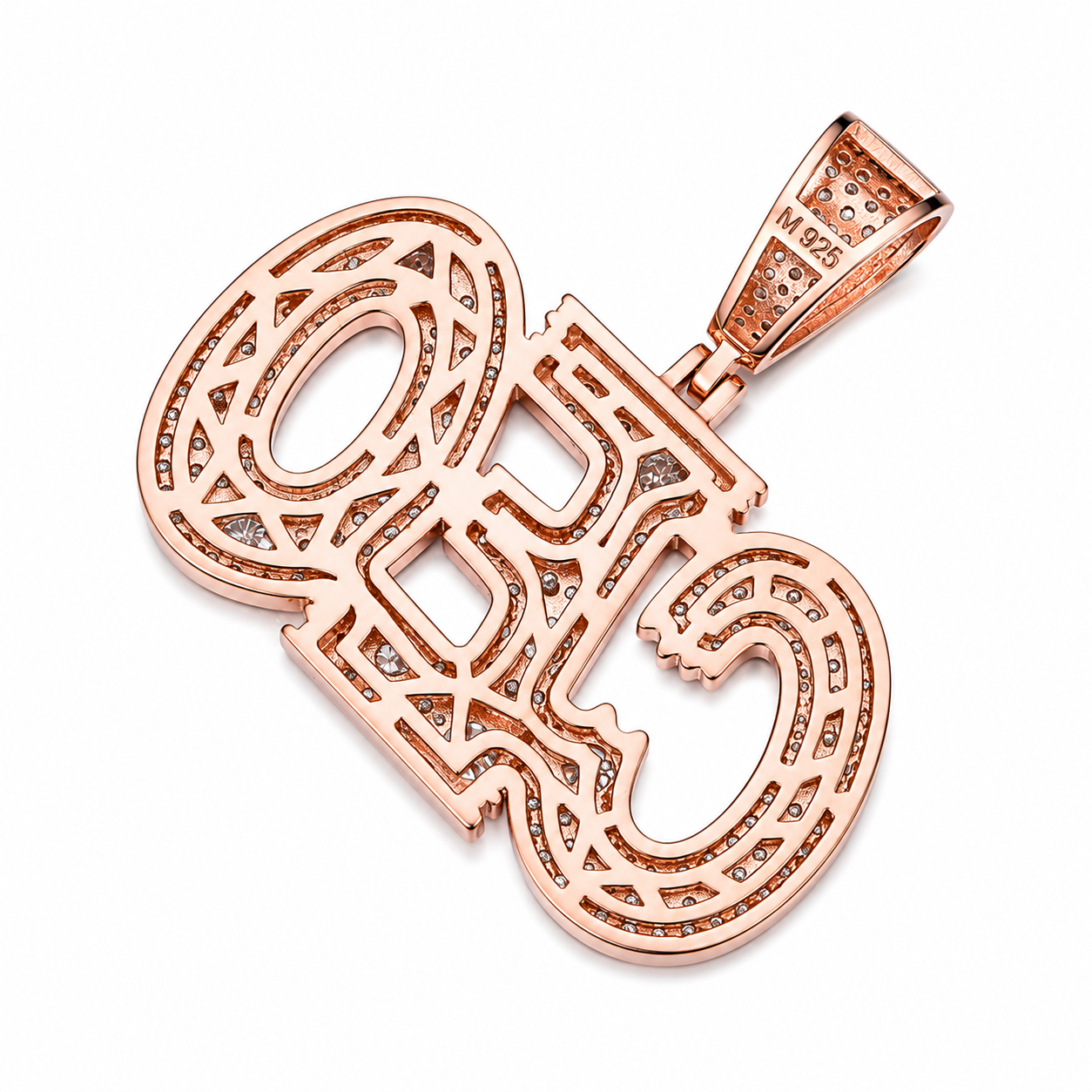 Iced Out CEO Moissanite Pendant | 14K Gold Plated Over 925 Sterling Silver