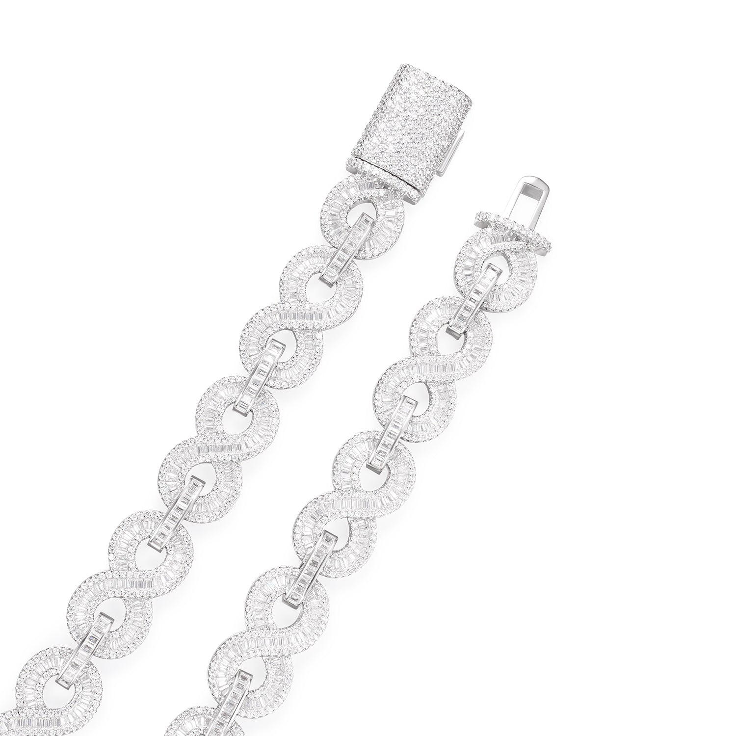 Infinity Link Cuban Chain 14MM Silver
