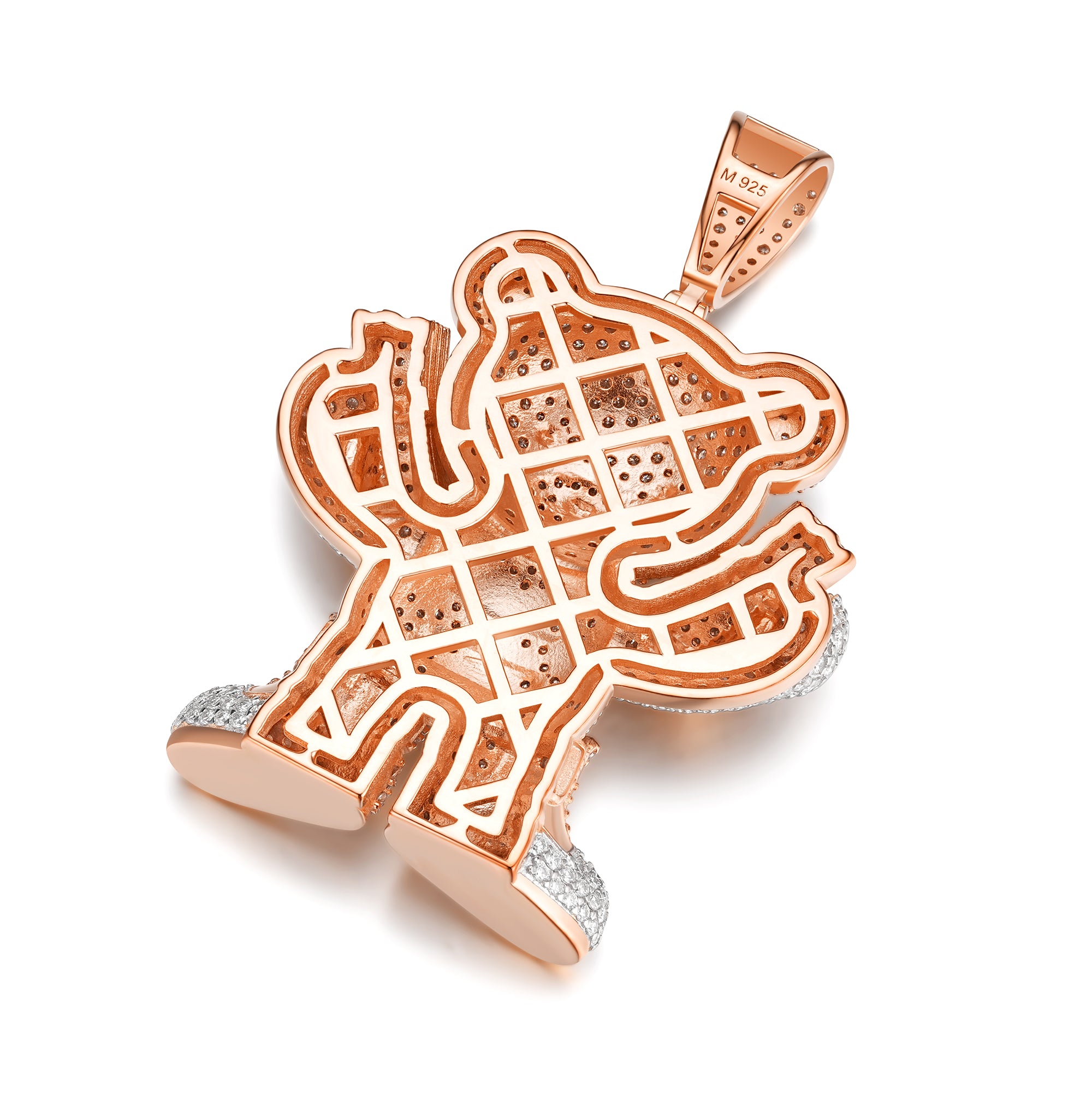 Money Bear Pendant – Iced Out 925 Moissanite Hip Hop Teddy Charm | UIU Jewelry