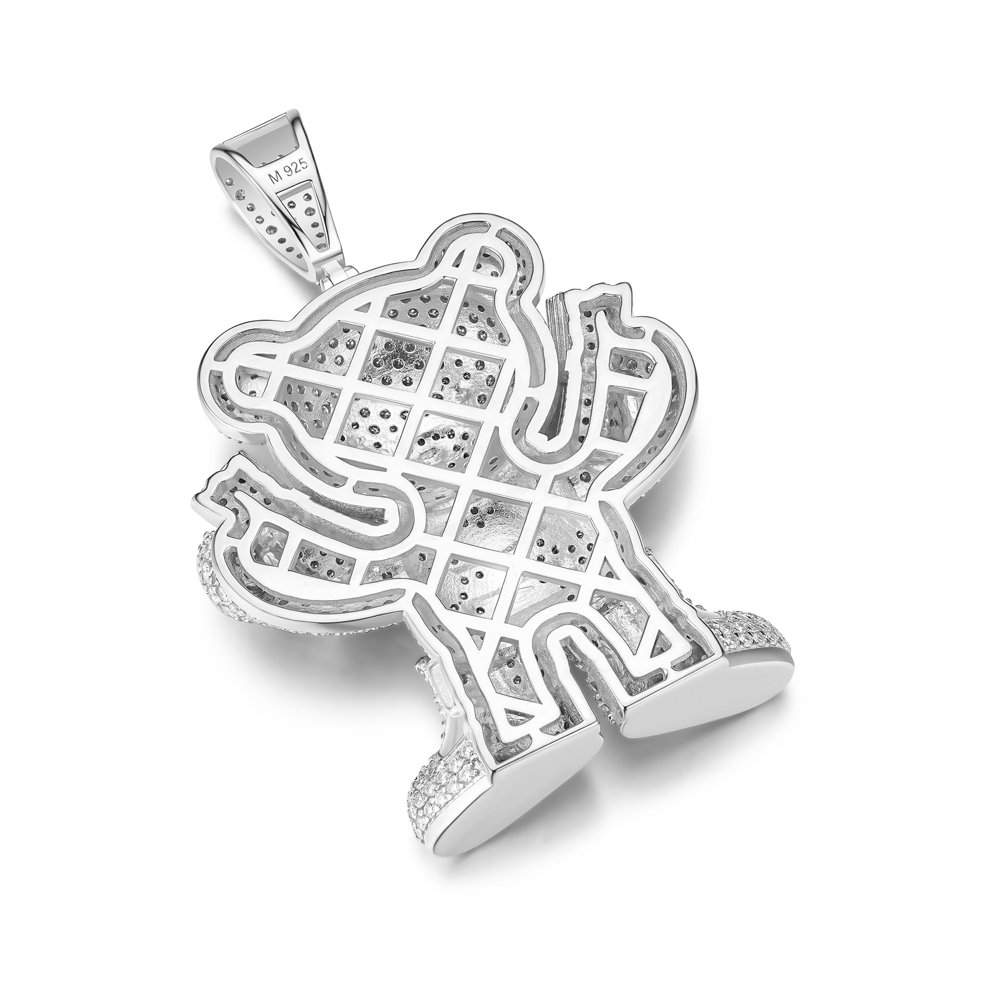 Money Bear Pendant – Iced Out 925 Moissanite Hip Hop Teddy Charm | UIU Jewelry