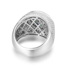 Multicolor Gemstone Iced Out Ring – 925 Sterling Silver Luxury Hip Hop Jewelry | UIU Jewelry