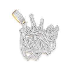 Royalty Redefined Pendant  Moissanite King Design