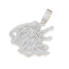 Royalty Redefined Pendant  Moissanite King Design