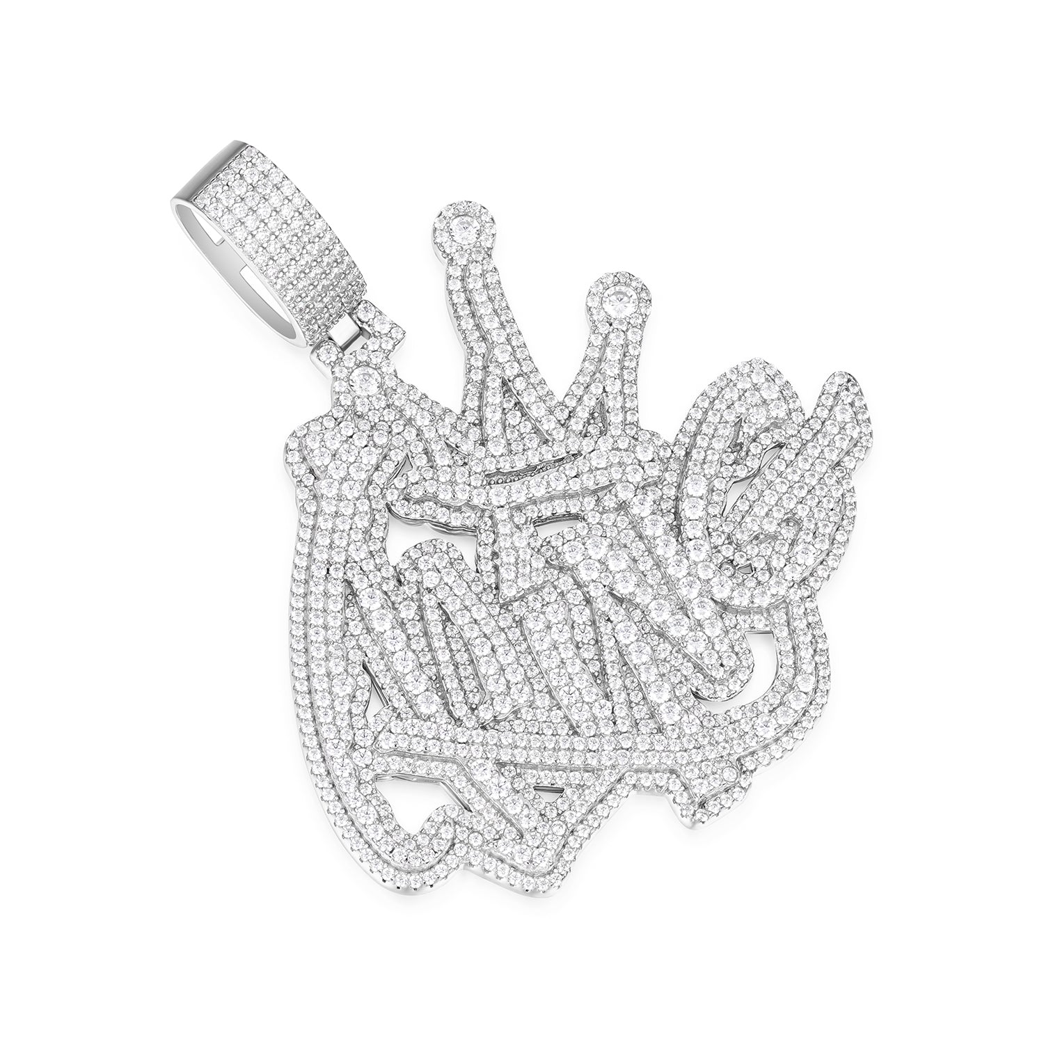 Royalty Redefined Pendant  Moissanite King Design