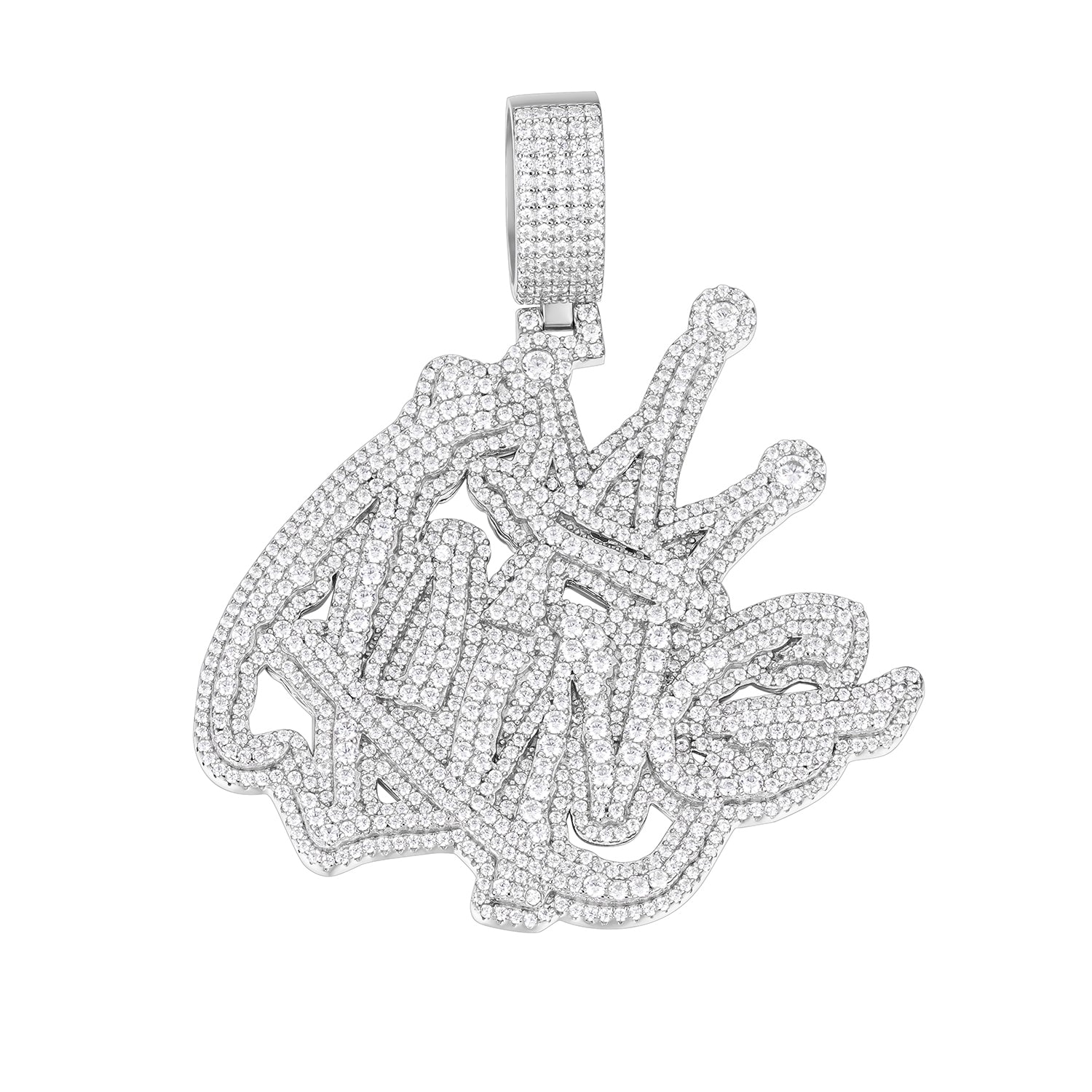 Royalty Redefined Pendant  Moissanite King Design