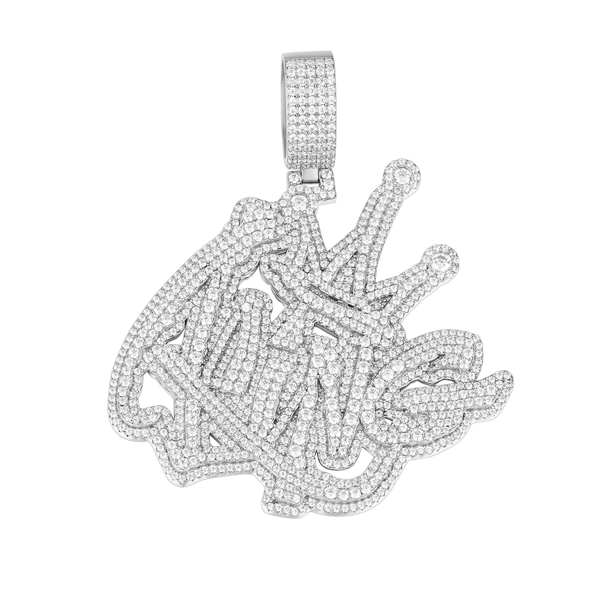 Royalty Redefined Pendant  Moissanite King Design