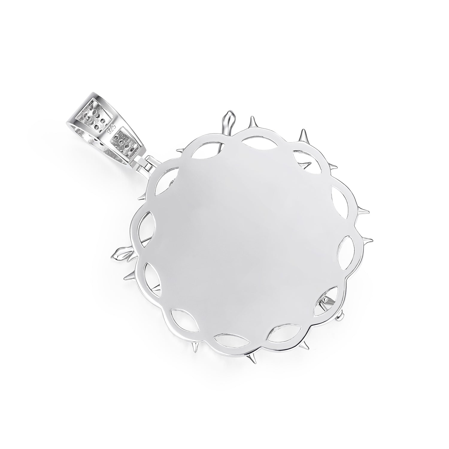 Sacred Moissanite Jesus on Cross Pendant