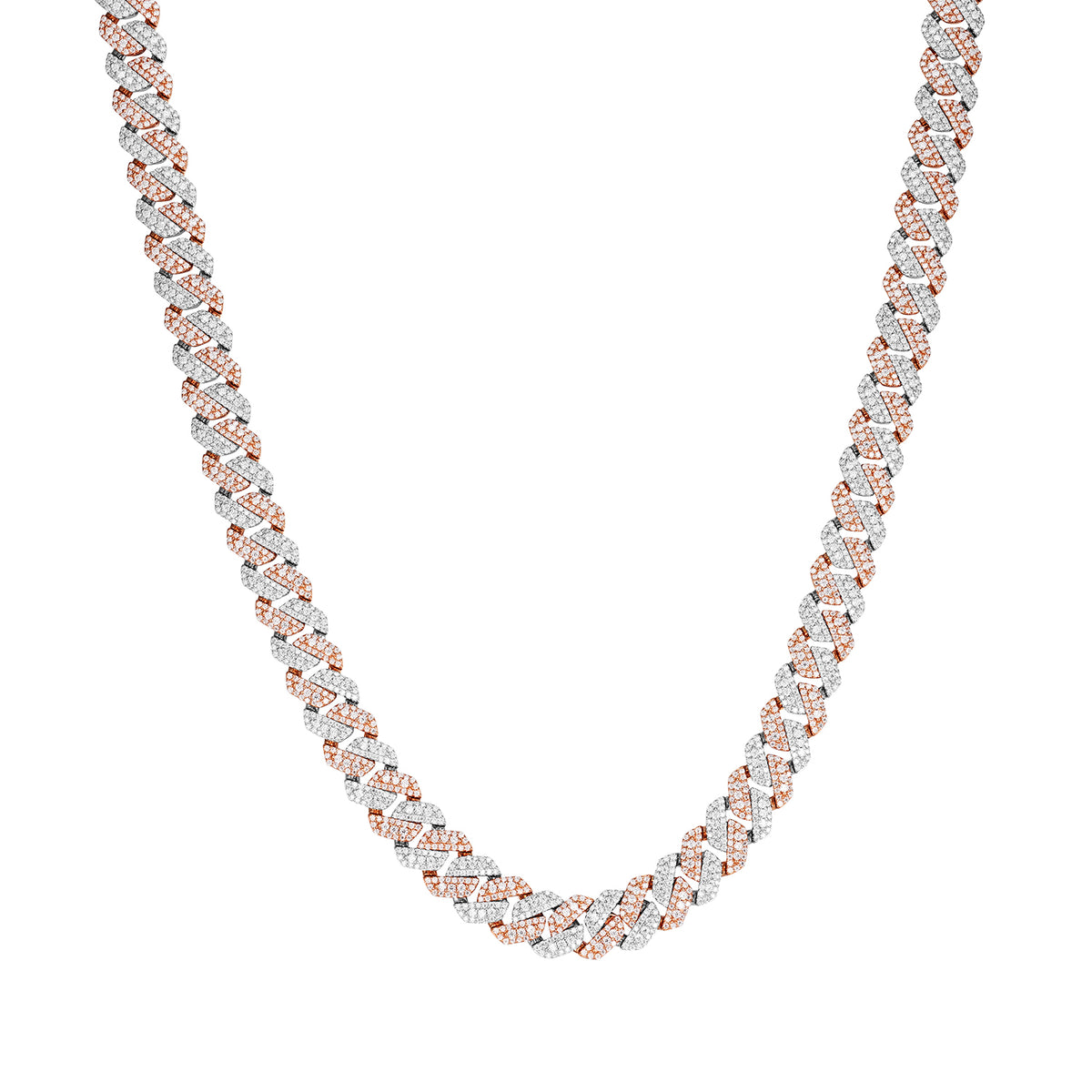 Shine Cuban Necklace – Iced Out with Moissanite Stones 10MM 14MM