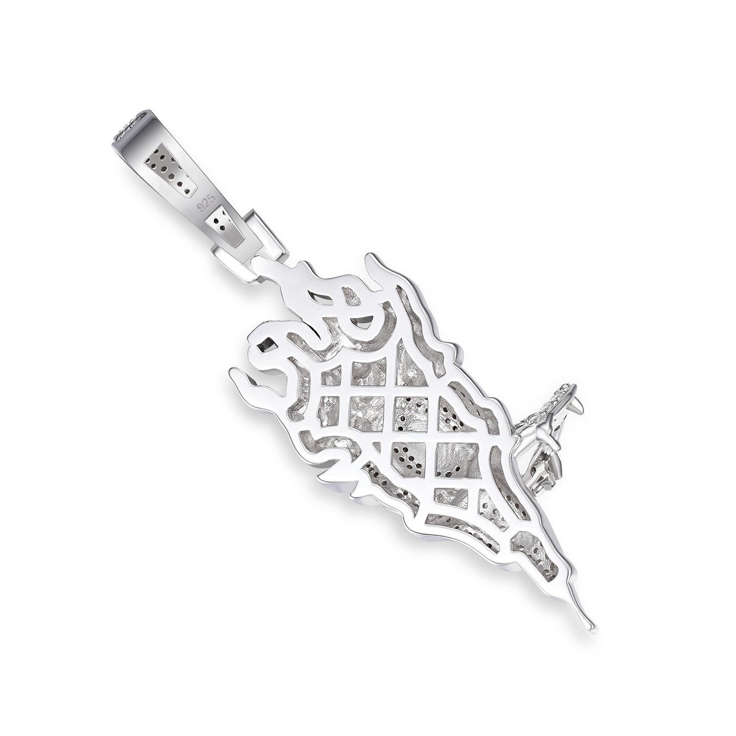 Unique Flame Heart Pendant VVS Moissanite Brilliance