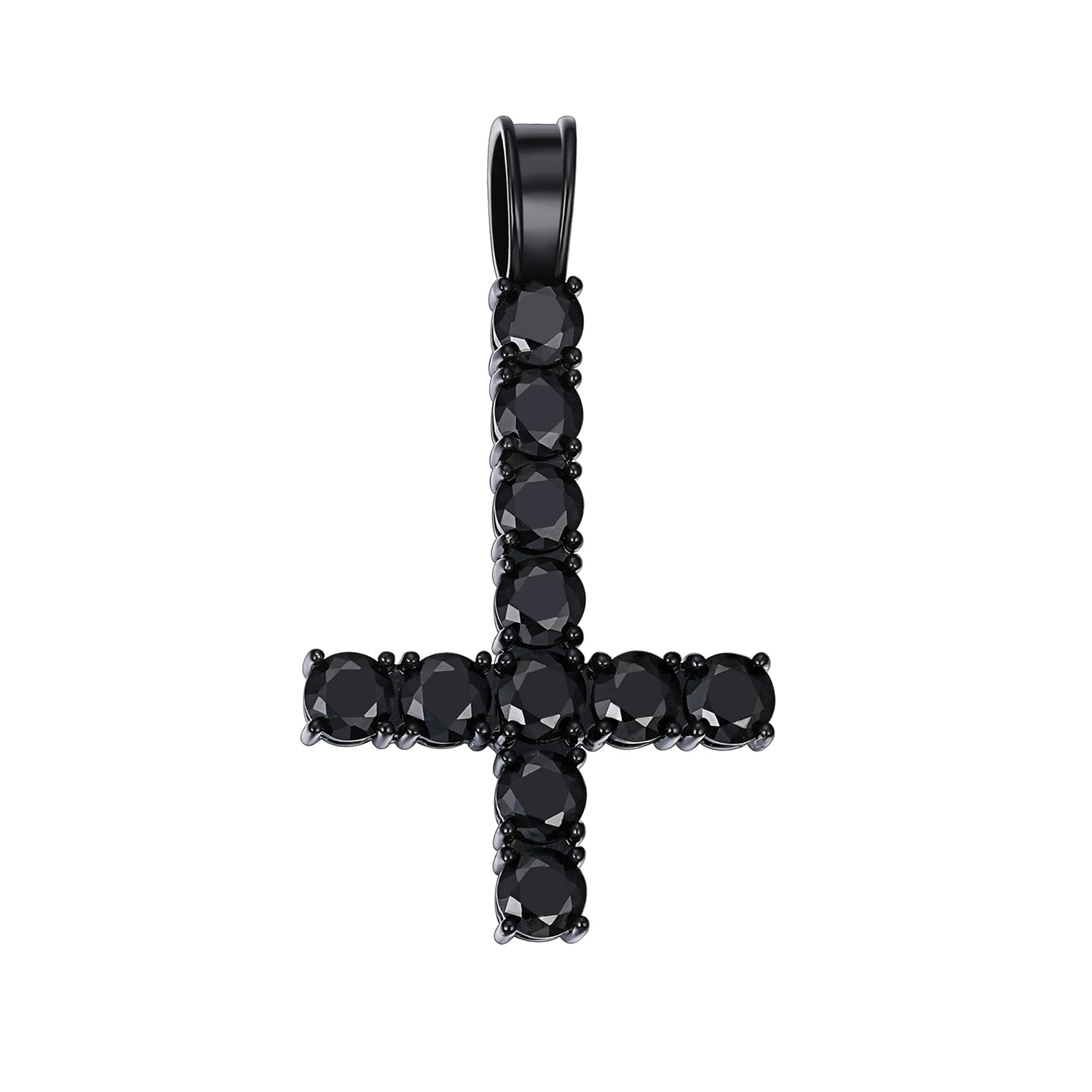 VVS Moissanite Cross Pendant Golden Shine
