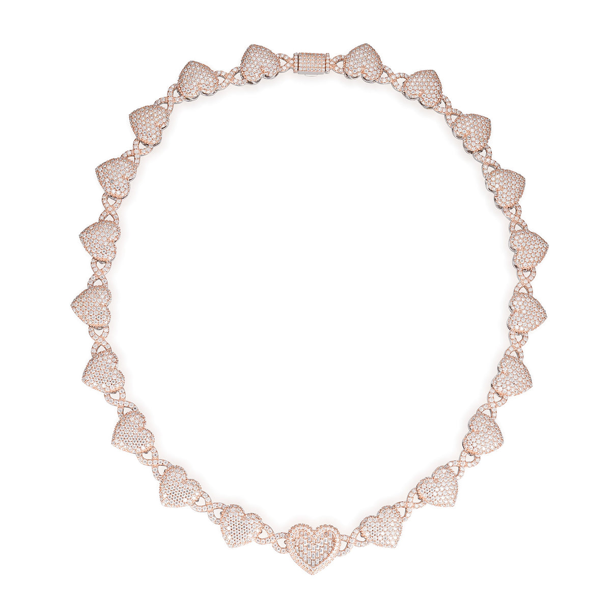 VVS Moissanite Heart Necklace