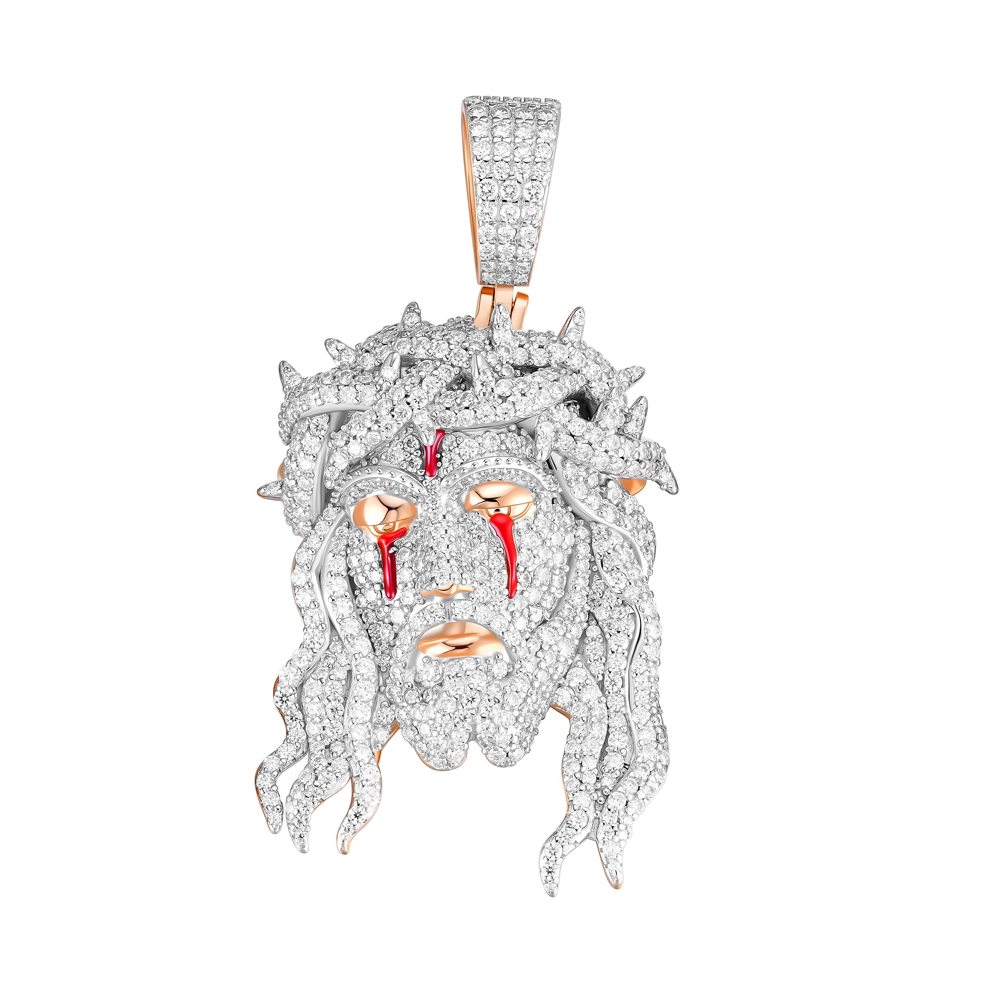Iced Out Moissanite Jesus Pendant – S925 Silver Hip Hop Jewelry