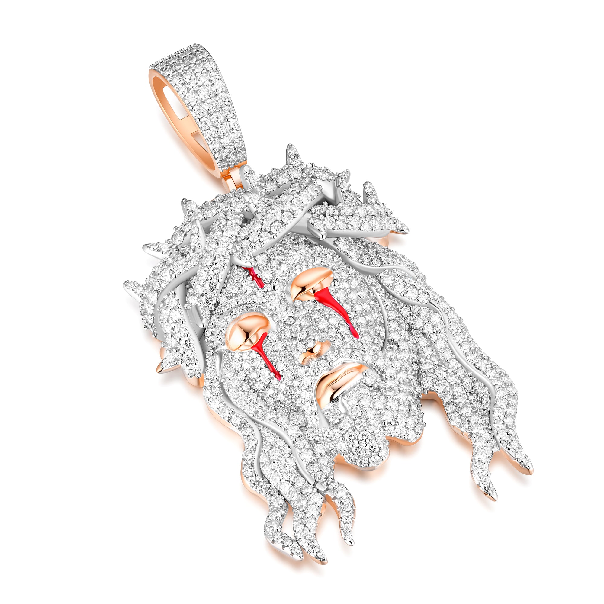 Iced Out Moissanite Jesus Pendant – S925 Silver Hip Hop Jewelry