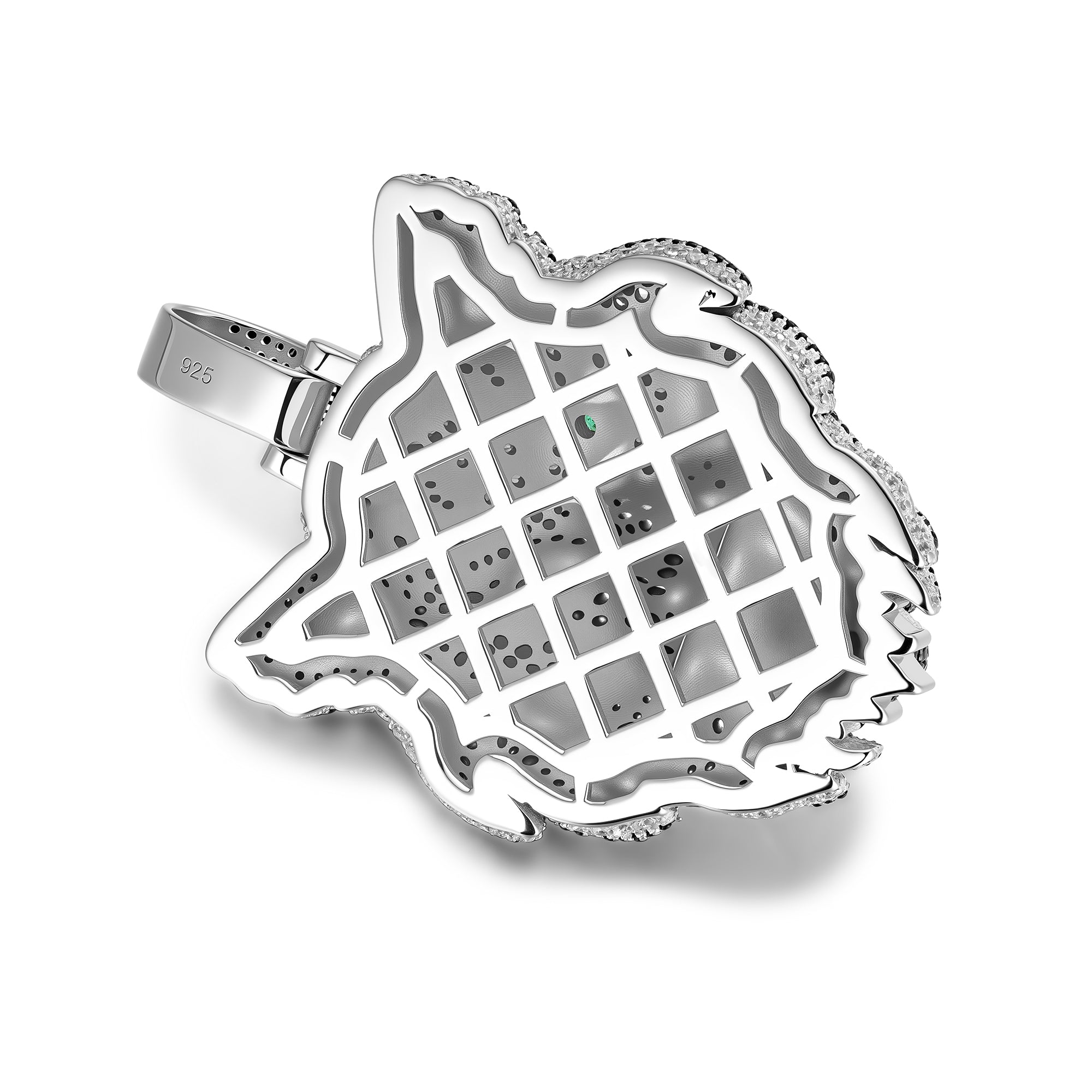 Iced Out Tiger Head Moissanite Pendant – S925 Silver Hip Hop Jewelry